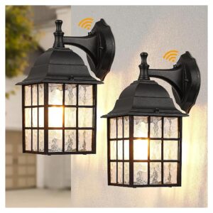 Waterproof Exterior Light Fixtures for Garage Doorway with Dusk to Dawn Sensor