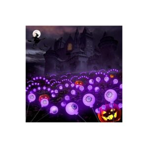 Waterproof Eyeball LED Lights for Halloween Outdoor Decoration Pathway Purple