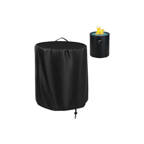 Waterproof Fire Pit Cover for 24" Propane Fire Pit Cylinder Outdoor Use