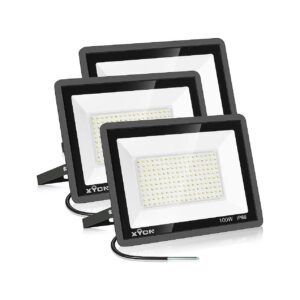 Waterproof LED Floodlights with 100W Power and 11,500LM Brightness for Outdoor Use