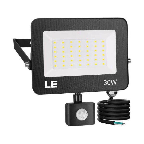 Waterproof LED Security Light with Motion Sensor for Backyard, Driveway, and Garage