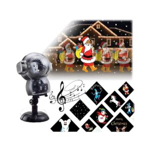 Waterproof Outdoor Christmas LED Snowfall Light Projector with Music and Timer Function