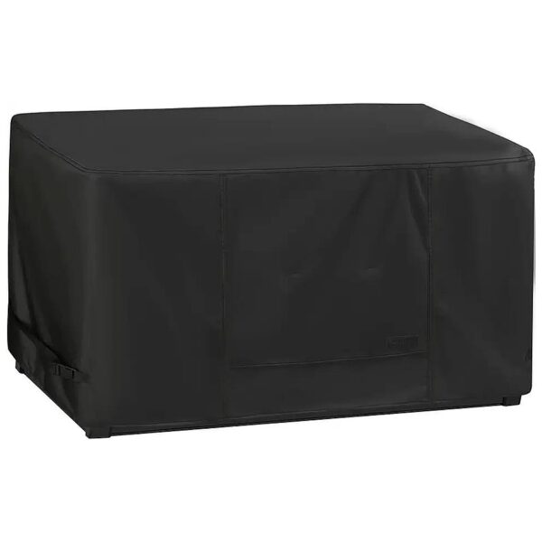 Waterproof Outdoor Deck Box Storage Cover 46x24x22 inch Black with Large Air Vent