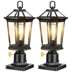 Waterproof Outdoor Post Lights with E26 Base for Reliable Security Lighting