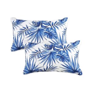 Waterproof Patio Lumbar Pillows with Polyester Filled Cushions for Outdoor Furniture