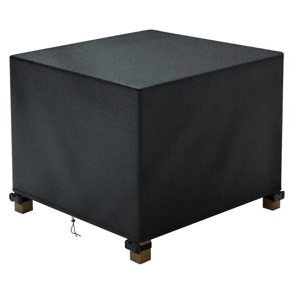 Waterproof Rectangular Outdoor Ottoman Cover for Patio Furniture Tables 3x3x9 Inches