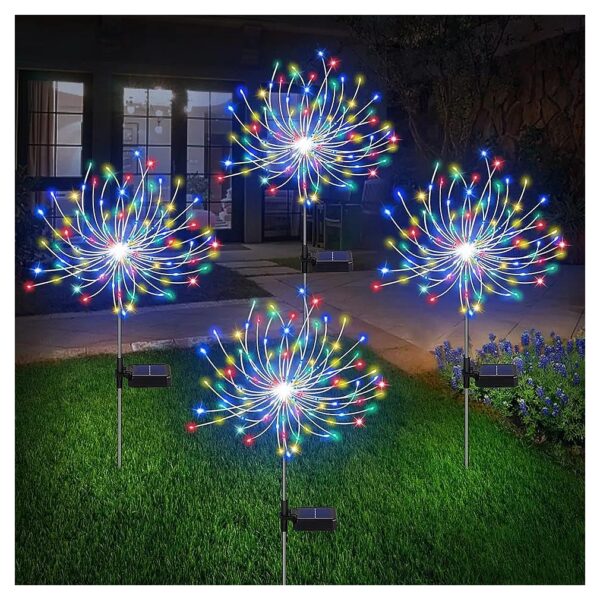 Waterproof Solar Firework Lights for Garden Party Decoration