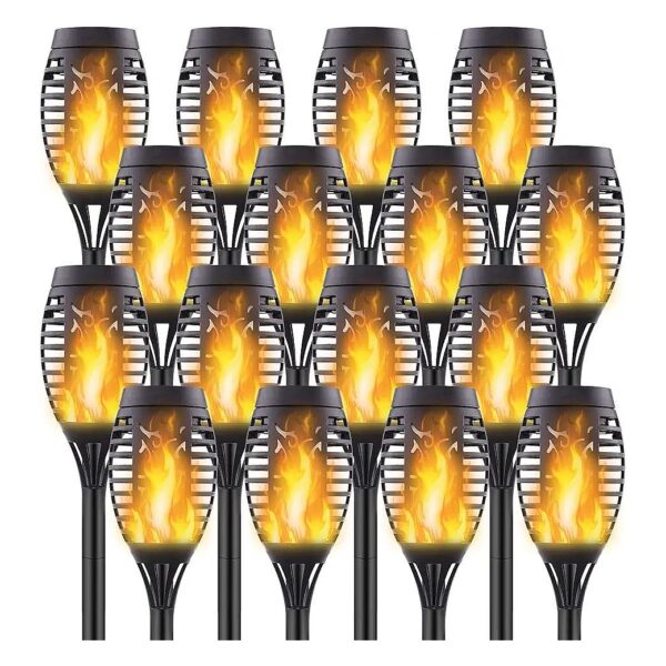 Waterproof Solar Flame Torch Lights for Outdoor Home Decor and Garden Lighting