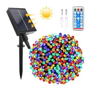 Waterproof Solar Garden Lights with 200 LEDs and 8 Modes for Outdoor Decoration