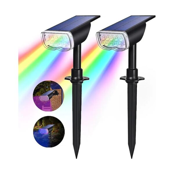 Waterproof Solar Landscape Color Changing Lights For Dusk Till Dawn