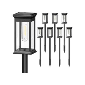 Waterproof Solar Pathway Lights for Outdoor Garden and Patio Lighting