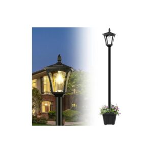 Waterproof Solar Post Lamp for Pathway Patio and Lawn Lighting