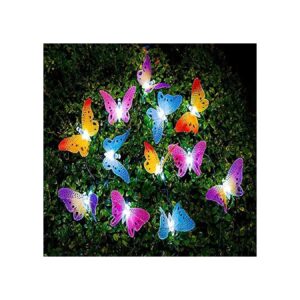 Waterproof Solar Powered Butterfly LED String Lights for Yard Patio Indoor Usage