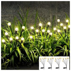 Waterproof Solar Powered Garden Lights with Intelligent Light Control for Outdoor Use