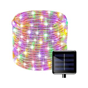 Waterproof Solar Powered LED Rope Light for Outdoor Lighting and Decorations