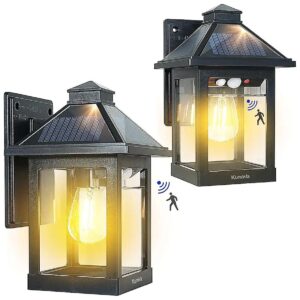 Waterproof Solar Wall Lights with 3 Working Modes for Patio and Garden