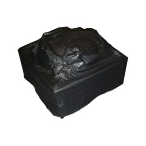 Waterproof Vinyl Fire Pit Cover for Square Fireplaces Heavy Duty Felt Lined