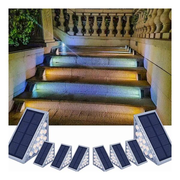 Waterproof and Durable Solar Step Lights for Outdoor Lighting of Pathway and Stairway