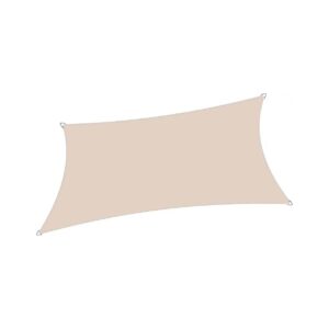 Waterproof and UV Protected Beige Tan 8x12 Rectangle Shade Sail