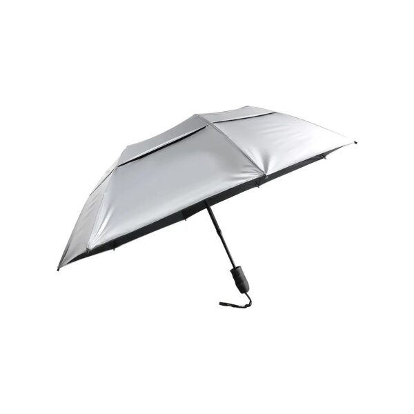 Waterproof and UV Protection Umbrella with Silver Coated Canopy and Auto Open Mechanism