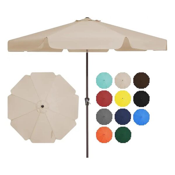 Waterproof and UV-Protected 9ft Outdoor Patio Umbrella for Patio