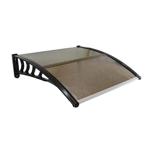 Waterproof and UV-Protected Window Door Awnings Canopy with Hollow Sheet and ABS Bracket