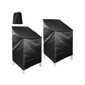 Waterproof and UV-Resistant, 25"L x 25"W x 47"H, 2 Pack