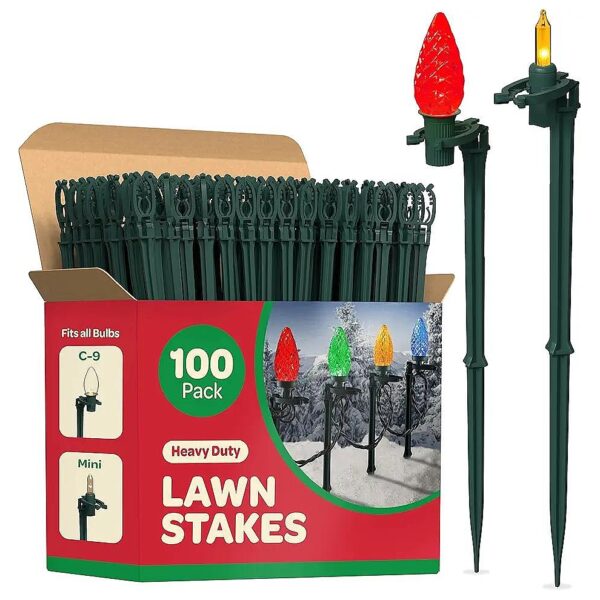 Waterproof and Weatherproof Yard Light Stakes for Snowy and Wet Weather Conditions