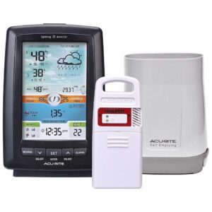 Weather Station with Lightning Detector, Rain Gauge, and Color Display