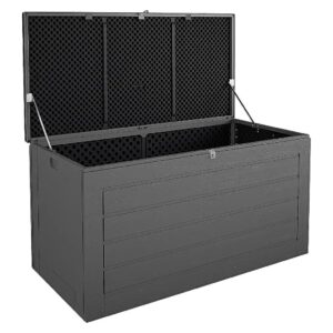 Weather-Resistant Outdoor Storage Box for Pool Supplies and More, 180 Gallons