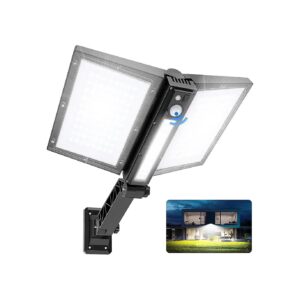 Weather-Resistant Solar Flood Light with 3 Modes for Patio Yard or Wall Installation