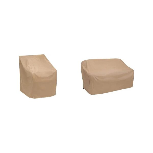 Weather-Resistant Vinyl Chair and Sofa Covers for Wicker and Rattan Furniture