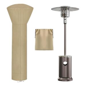 Weatherproof Patio Heater Cover Camel 1 Pack 89Hx33Dx19B inch for Standing Heaters