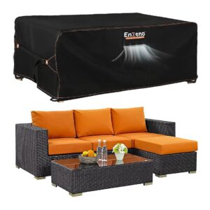 Weatherproof Rectangle 90'' L x 65'' W x 28'' H Patio Furniture Set Cover for Garden