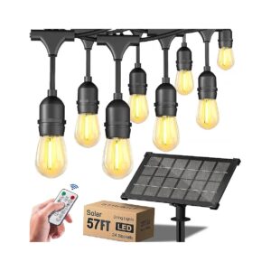 Weatherproof Solar Powered Outdoor String Lights with 8 Light Modes