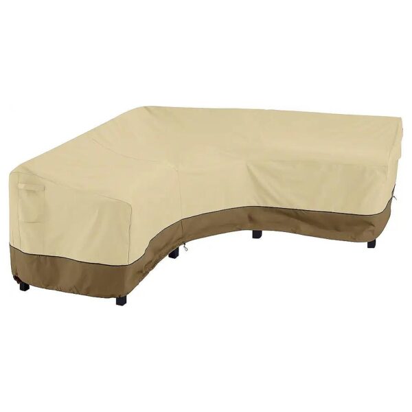 Weatherproof V-Shaped Sectional Sofa Cover for Large Patio Furniture Sets