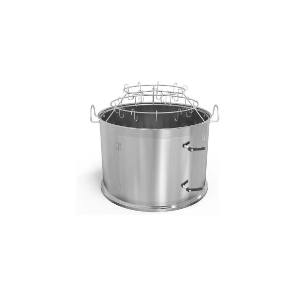 Weber Kettle Grill Smoking Attachment with Stainless Steel Frame and Charcoal Fueling