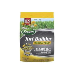 Weed Killer Plus Lawn Fertilizer for Clover and Dandelion Control