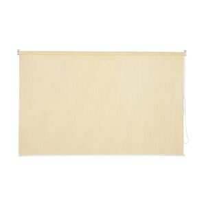 Wheat-Colored Outdoor Roller Shade 8ft x 6ft UV Protection