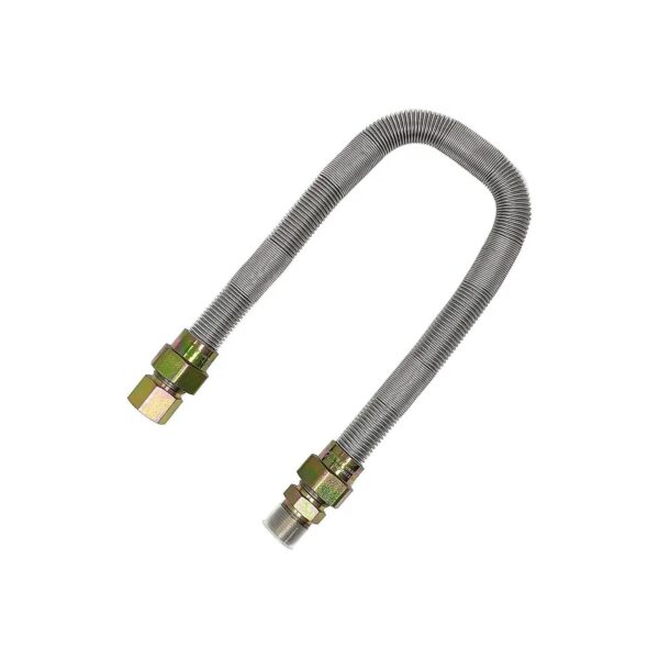 Whistle-Free Gas Flex Line for Fire Features - Stainless Steel Construction