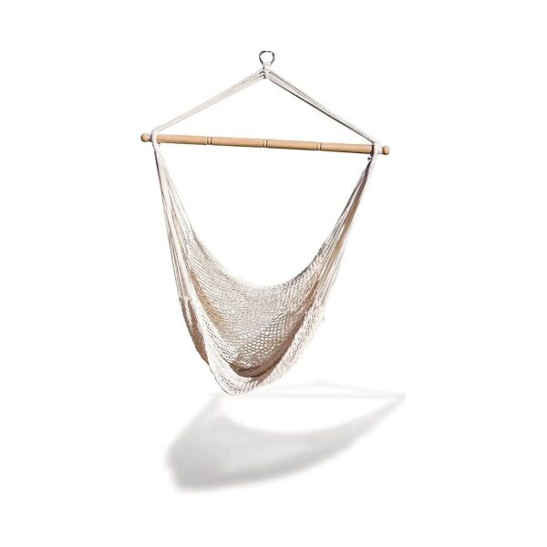 White Hammock Chair with Breathable Mesh Netting