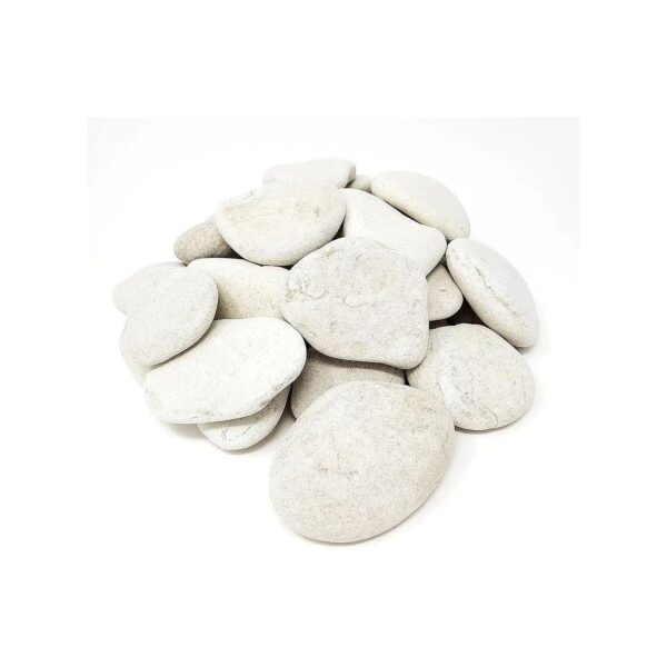 White Landscaping Stones 20-22 Rocks for Small to Medium Gardens