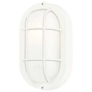 White Outdoor Wall Light Fixture with Long Glass Lens and Aluminum Alloy Frame