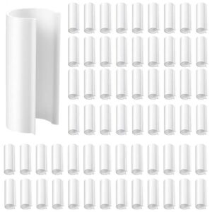 White PVC Pipe Clamps 64 Pieces for Greenhouse Shelters and Netting