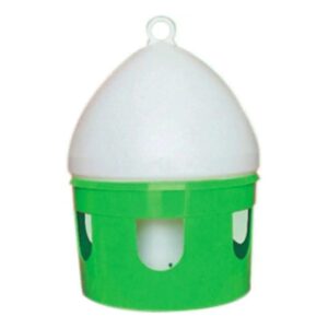 White Plastic Pigeon Bird Water Dispenser with Handle 5L Capacity