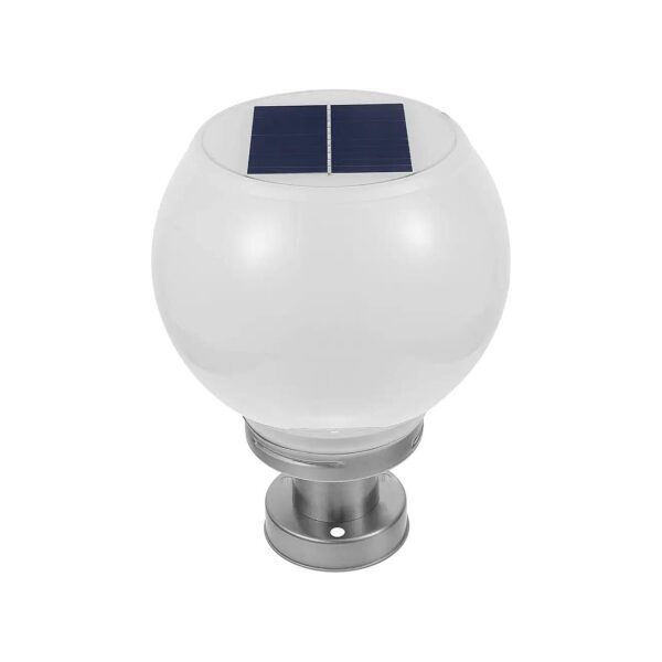 White Solar Powered Outdoor Post Cap Lights with High Brightness for Garden Yard Lighting