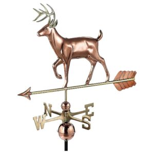 White Tail Buck Deer Copper Weathervane Roof Decoration