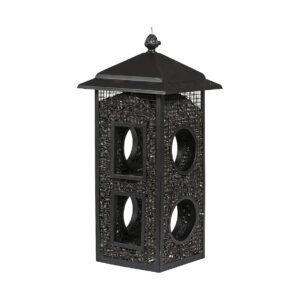 Wild Bird Feeder with Easy-Refill Top for Seeds and Peanuts