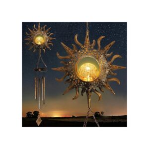 Wind Chimes Gift for Special Occasions with Solar Powered Light