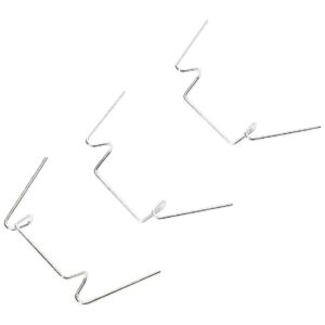 Wire Type Glazing Clips in Silver Tone for Aluminum Frames 75-Pack